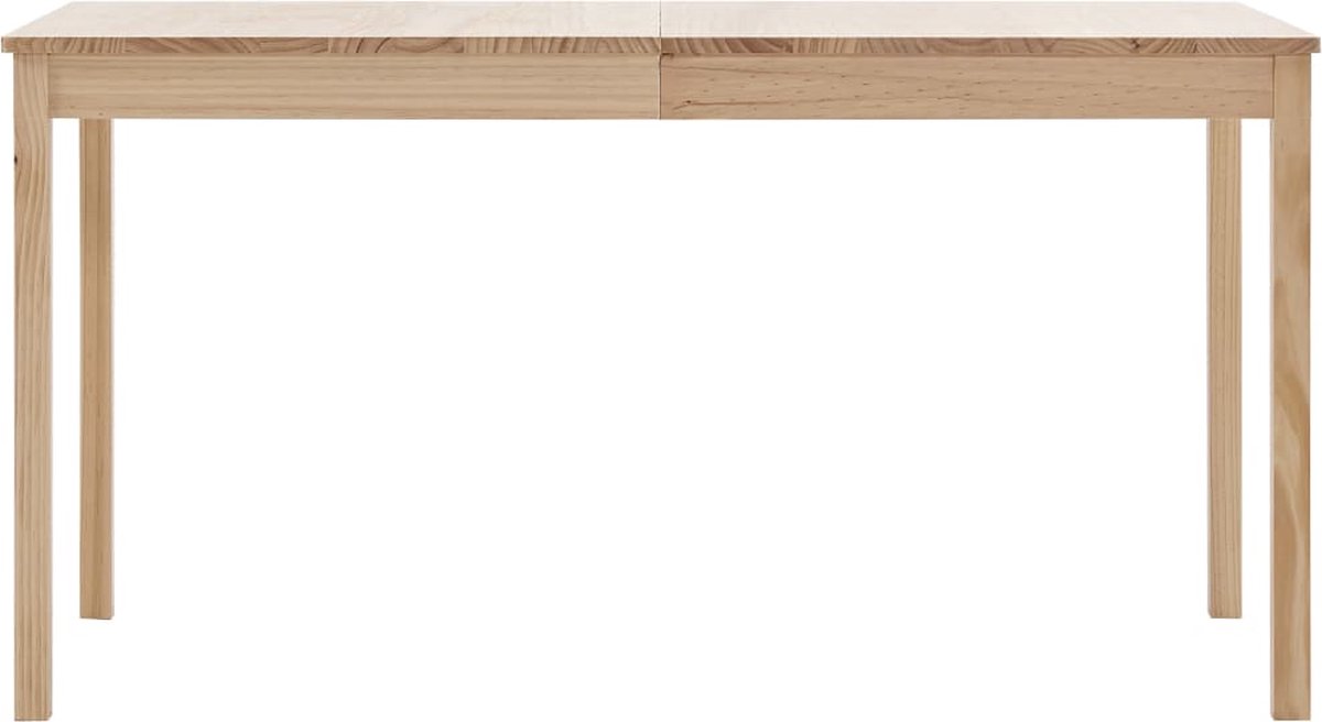 Vidaxl Eettafel 140x70x73 Cm Grenenhout - Bruin