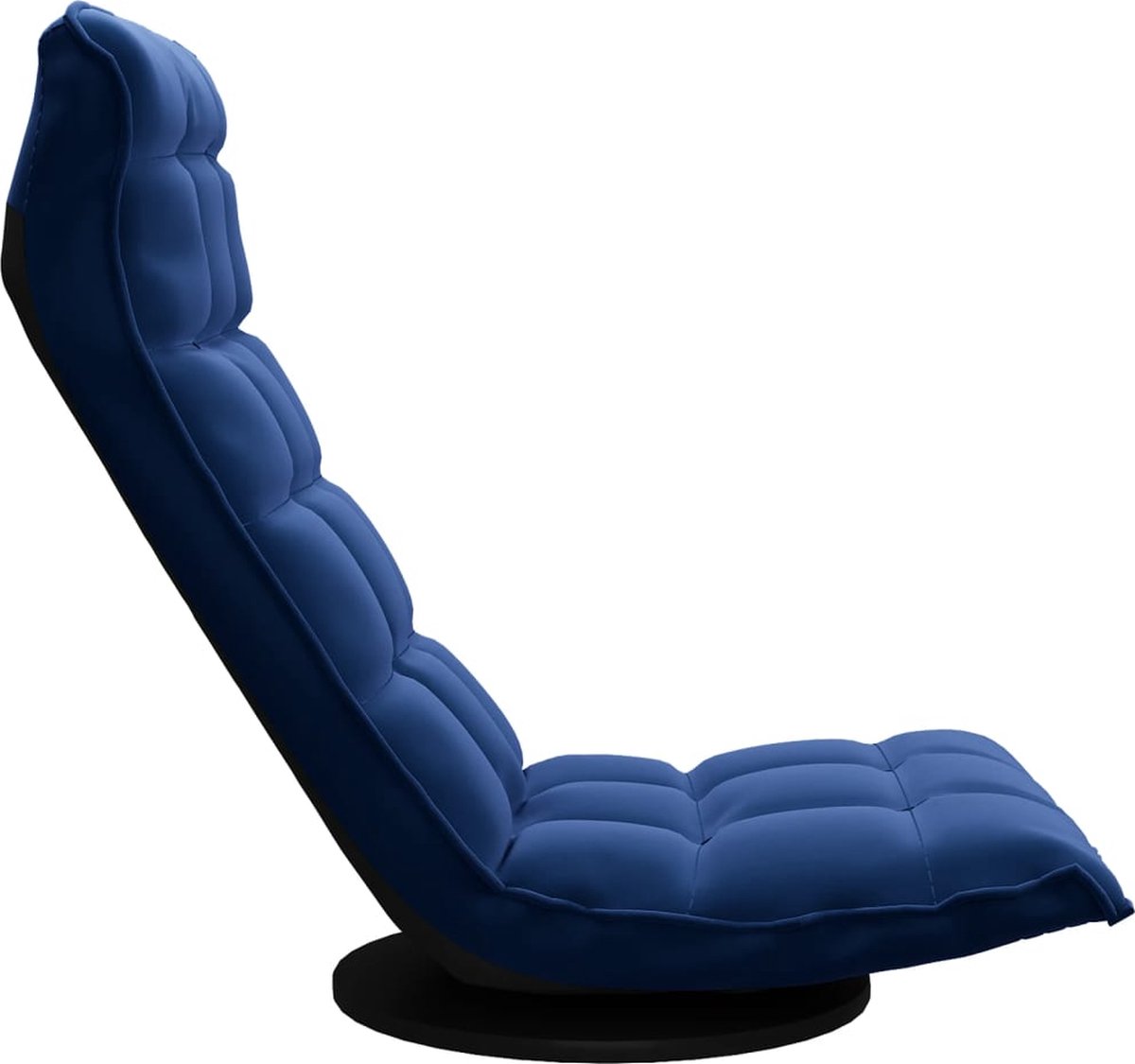 Vidaxl Vloerstoel Draaibaar Fluweel - Blauw