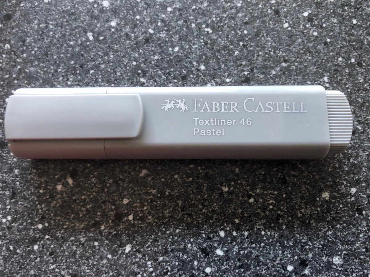 Faber Castell Tekstmarker Faber-castel 1546 Pastel Zijde - Gris