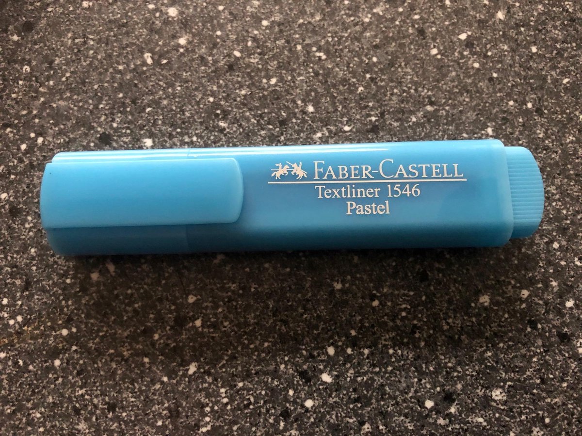 Faber Castell Tekstmarker 1546 Pastel Licht - Azul