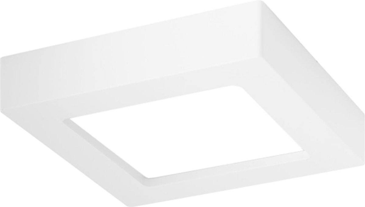 BES LED Led Downlight Slim Pro - Aigi Strilo - Opbouw Vierkant 6w - Helder/koud 6000k - Mat - Kunststof - Wit