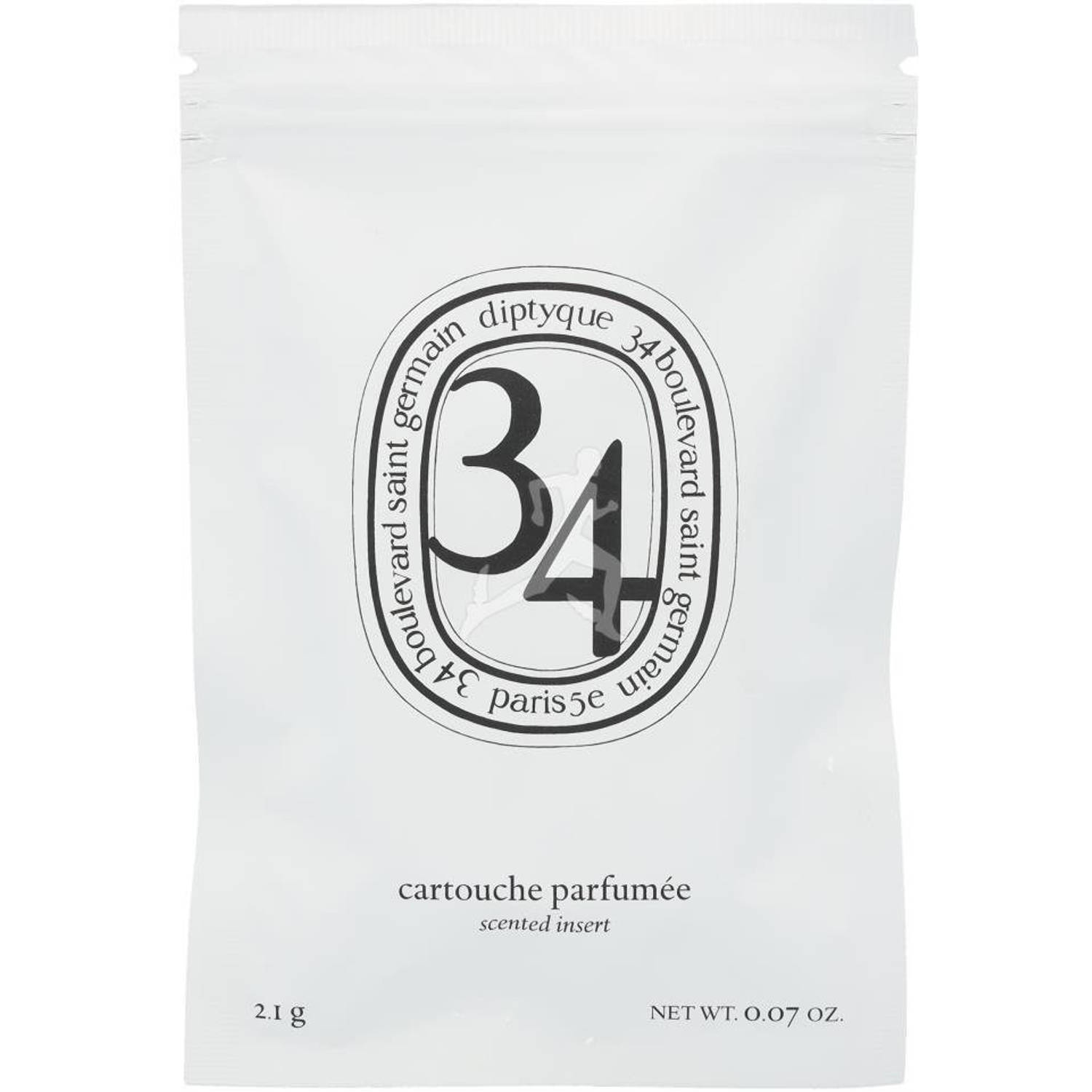 Diptyque Navulling Diffuser 34 Boulevard 2,1 Gram - Wit