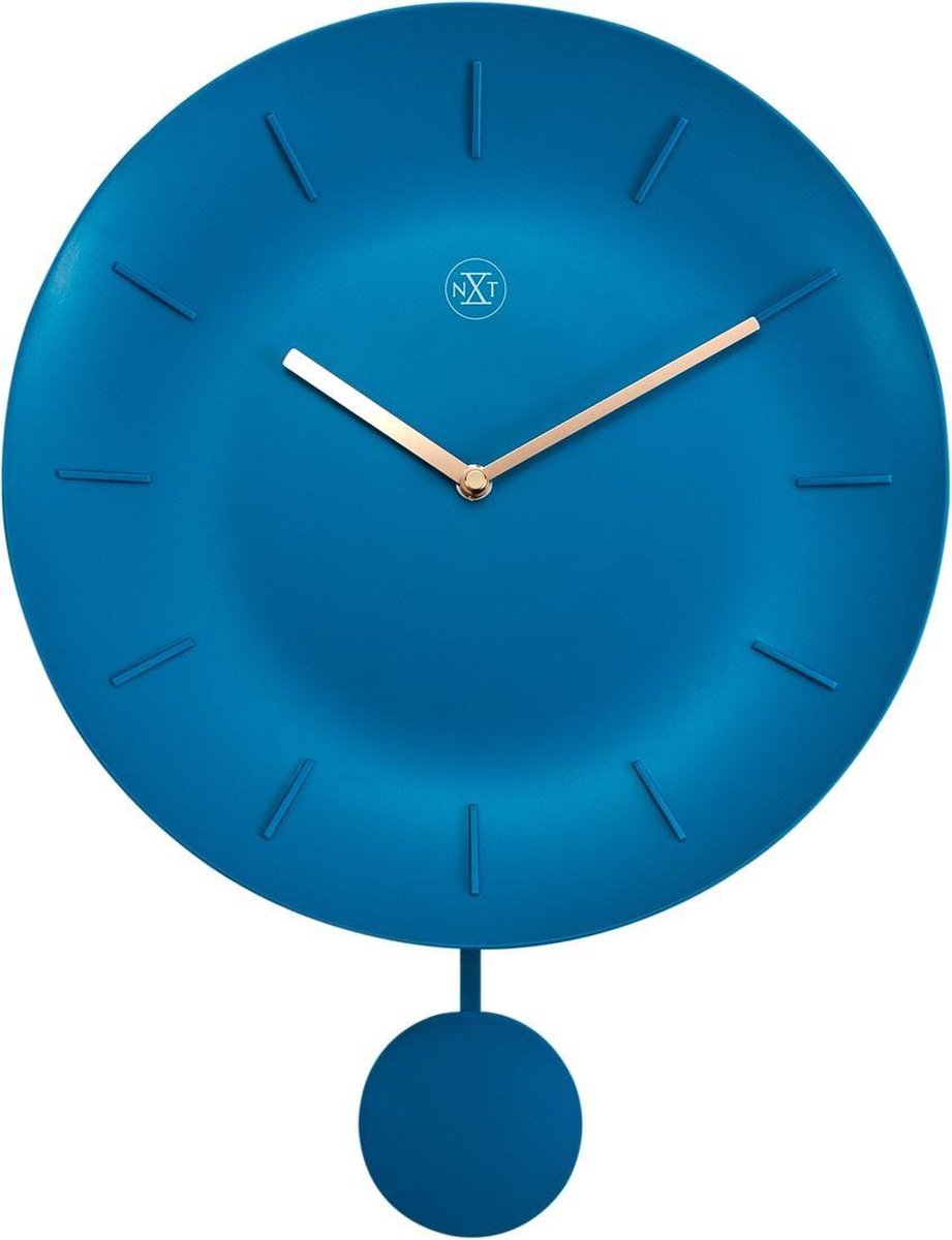 Nextime Wandklok Nxt Bowl Ø 30 Cm - Blauw