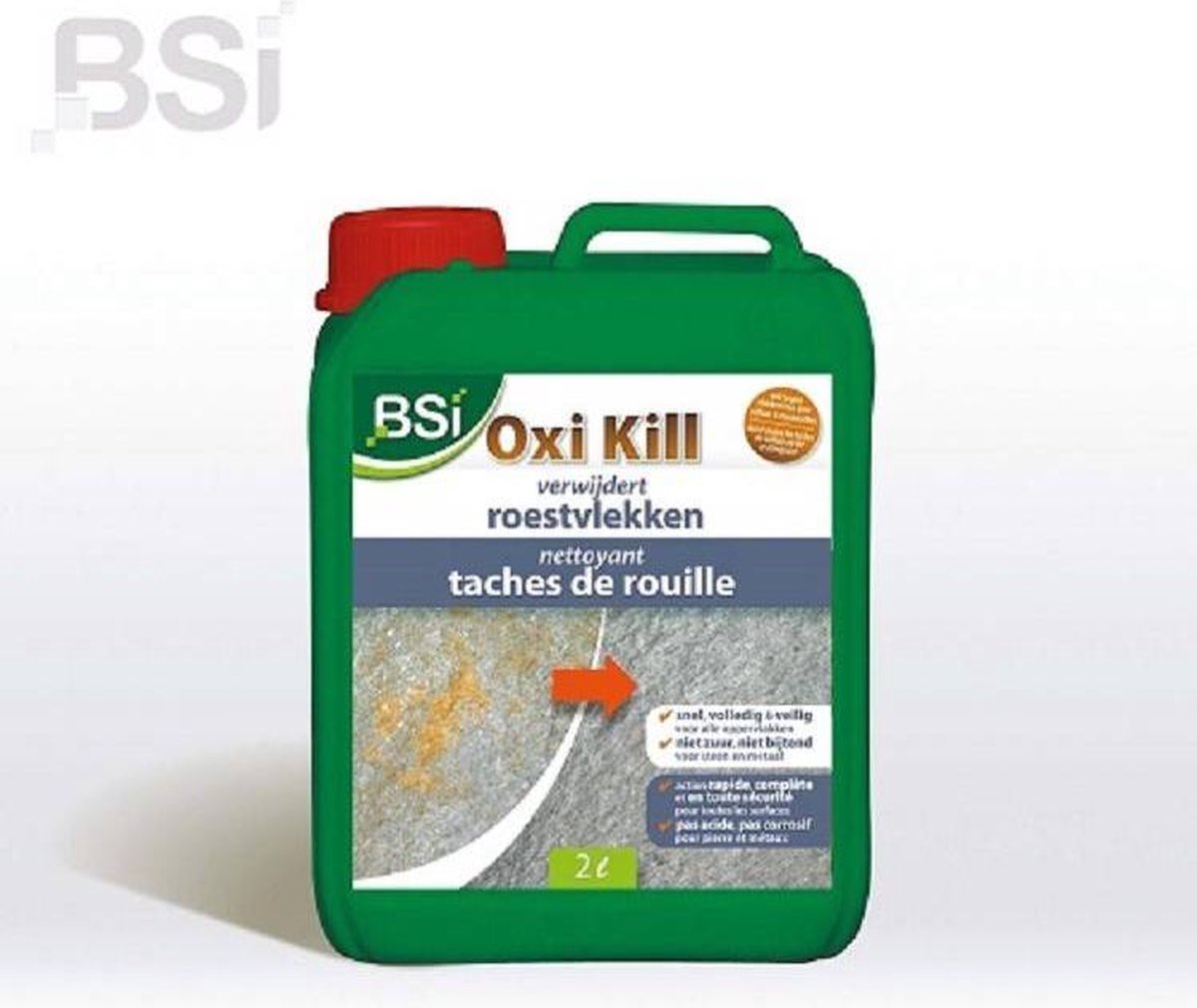 Bsi Roestvlekken Verwijderaar Oxi Kill 2 Liter - Groen