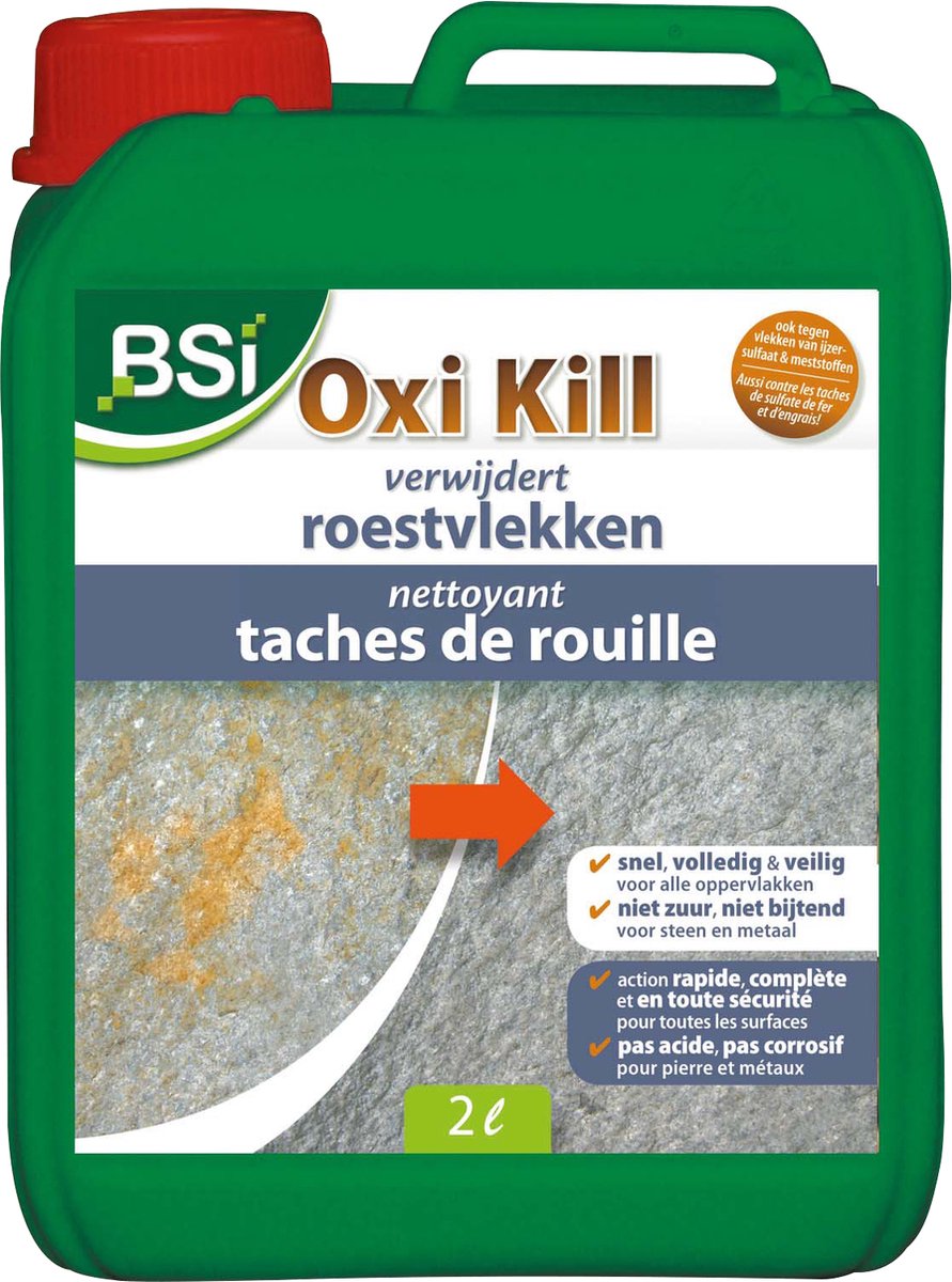 Bsi Roestvlekken Verwijderaar Oxi Kill 2 Liter - Groen