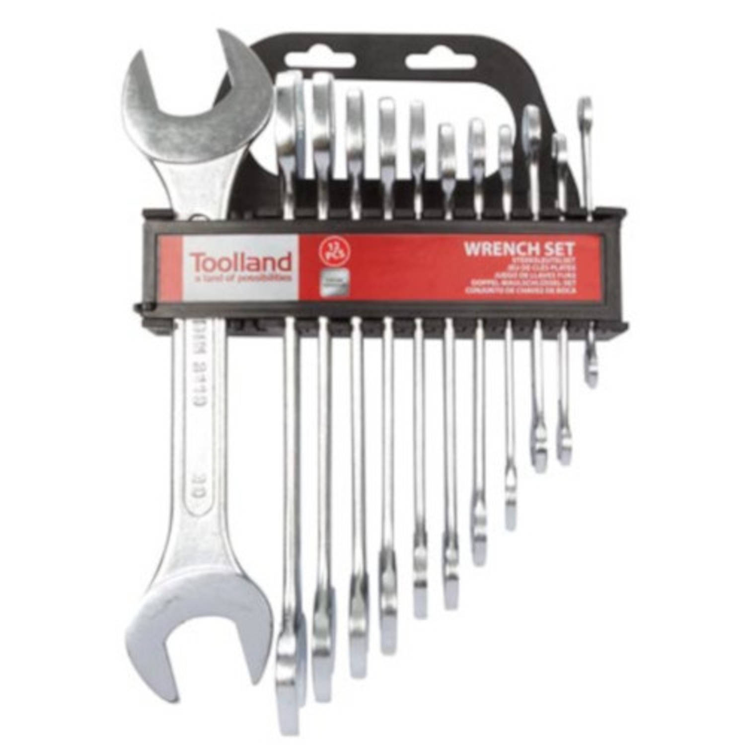 Toolland Steeksleutel Set 6-32 Mm Chroom Zilver 12-delig