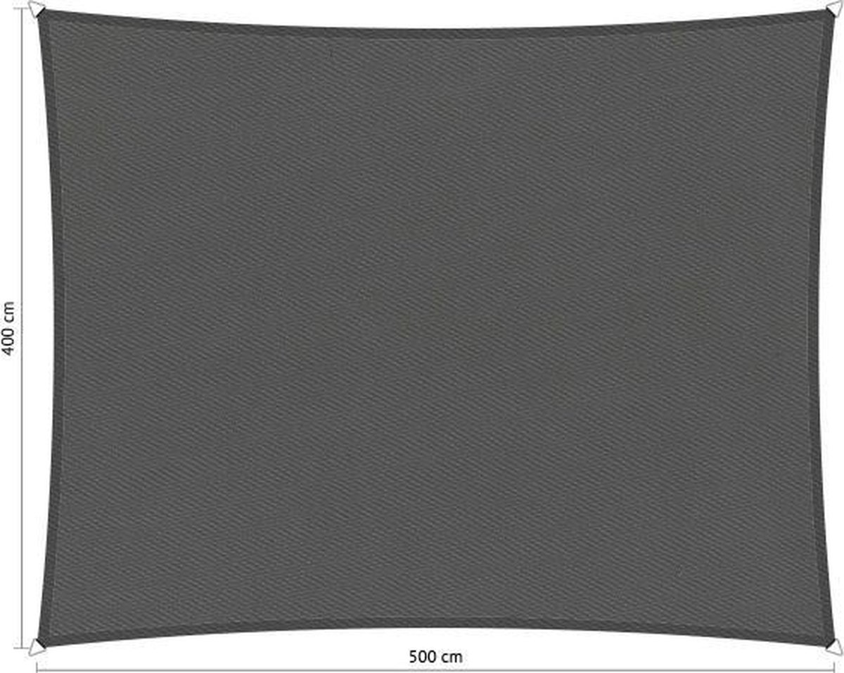Shadow Comfort Copy Of Waterafstotend Rechthoek 4x5m Vintage Grey - Grijs