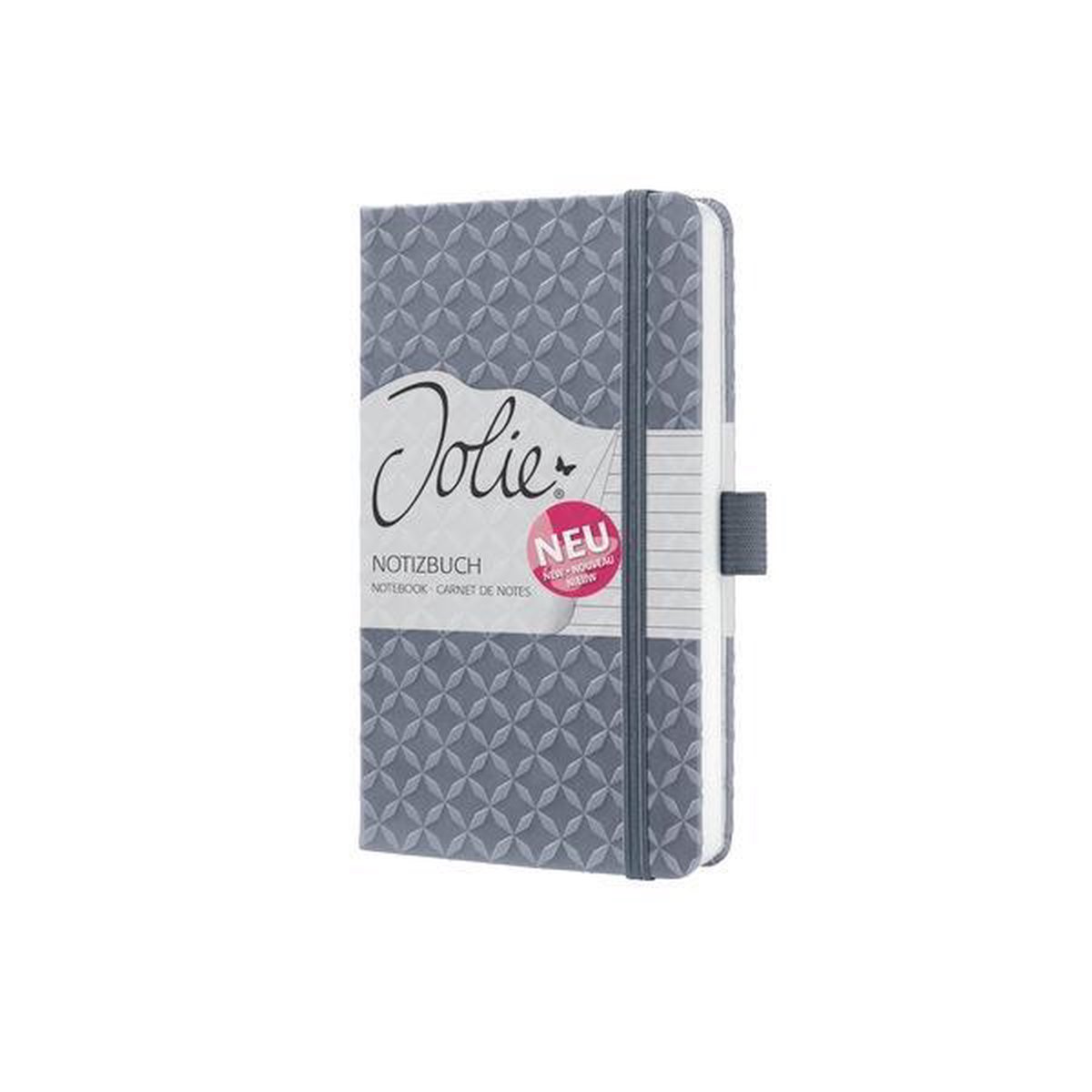 Sigel Notitieboek Jolie A6 Hardcover Gelinieerd - Grijs