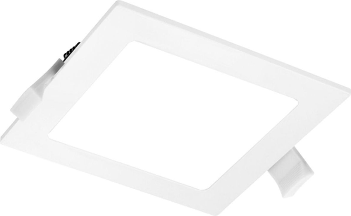 BES LED Led Downlight Slim Pro - Aigi Suno - Inbouw Vierkant 12w - Helder/koud 6000k - Mat - Kunststof - Wit