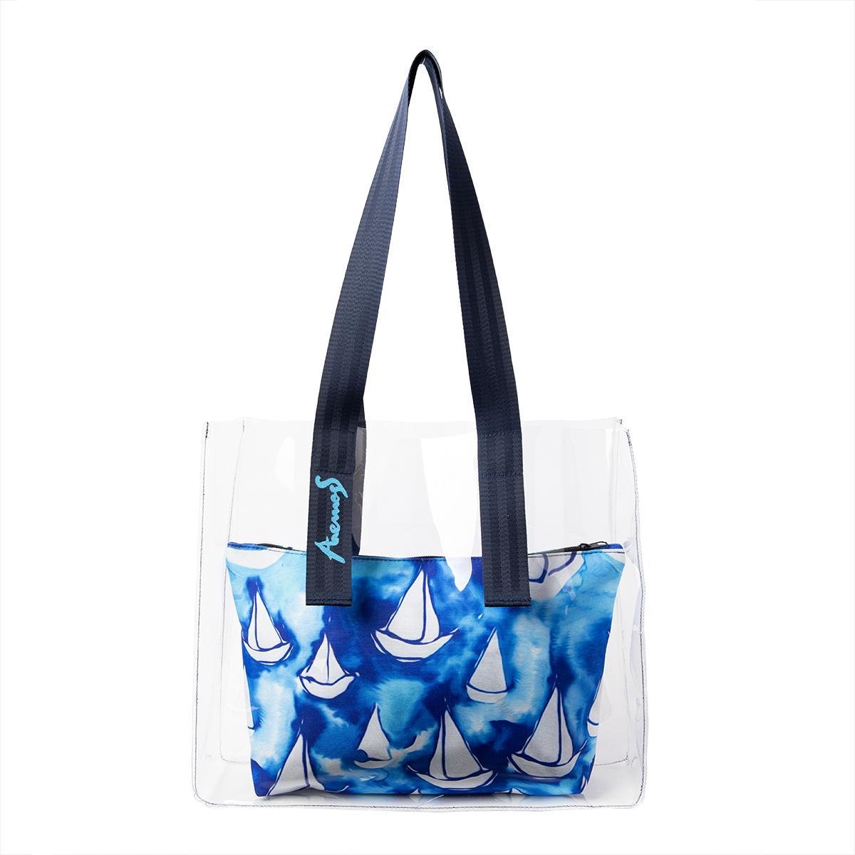 Anemoss Zeilboot Strandtas Beach Bag - Boodschappentassen - Dames Tas - Beach Tote Bag