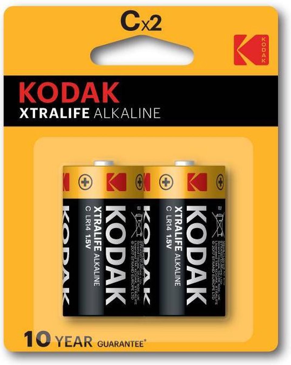 Kodak Xtralife Alkaline C/lr14 Blister 2