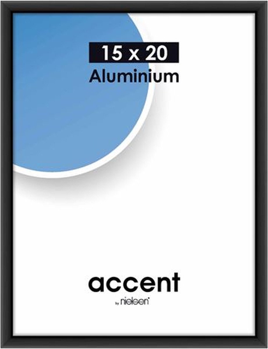 Nielsen Fotolijst Accent 15 X 20 Cm Aluminium - Zwart
