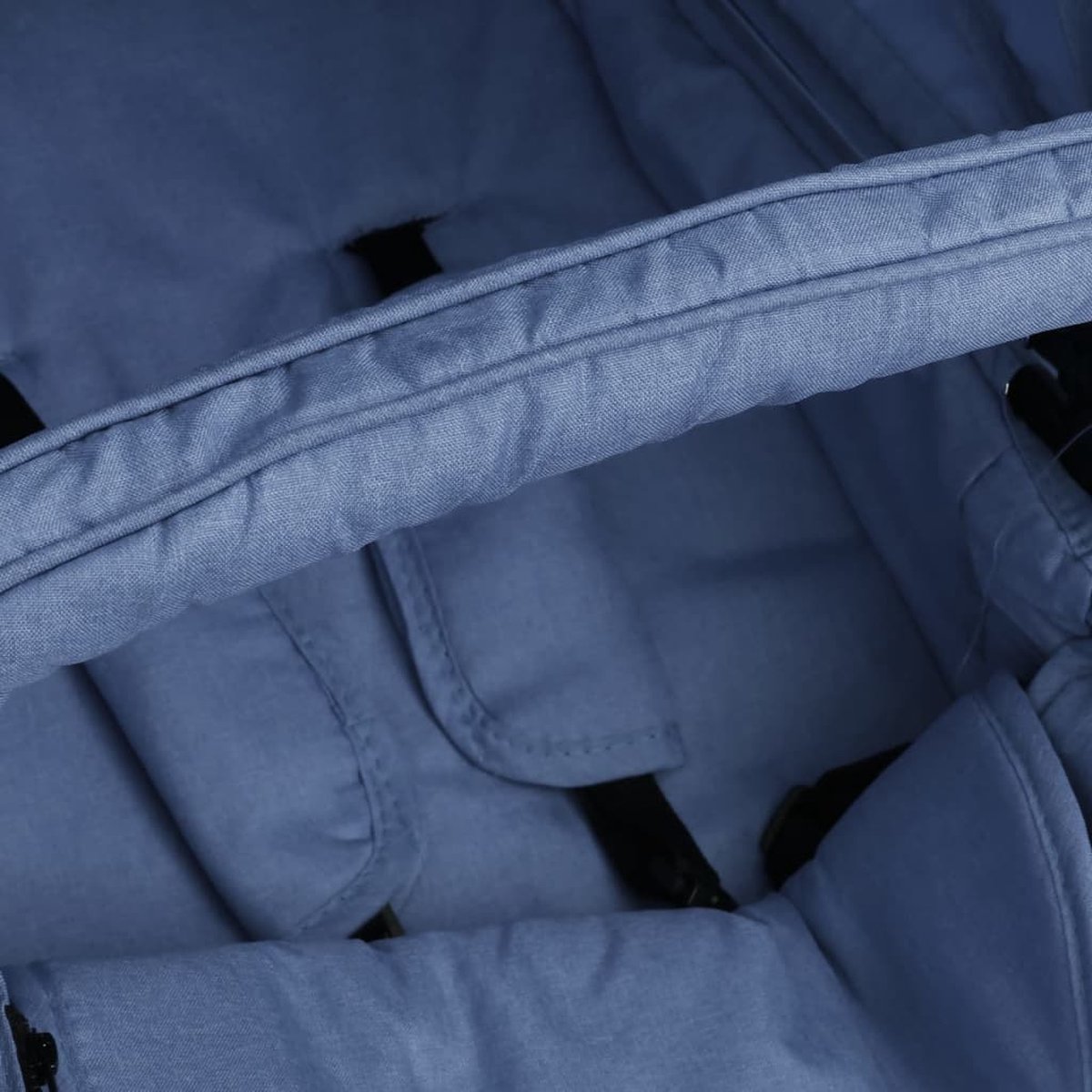 Vidaxl Kinderwagen 2-in-1 Aluminium Marine - Blauw