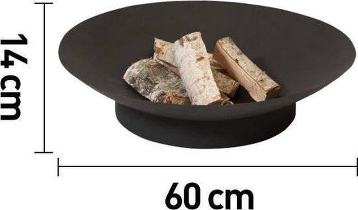 2L Home & Garden Esschert Design - Classic Vuurschaal Ø 60 Cm - Zwart