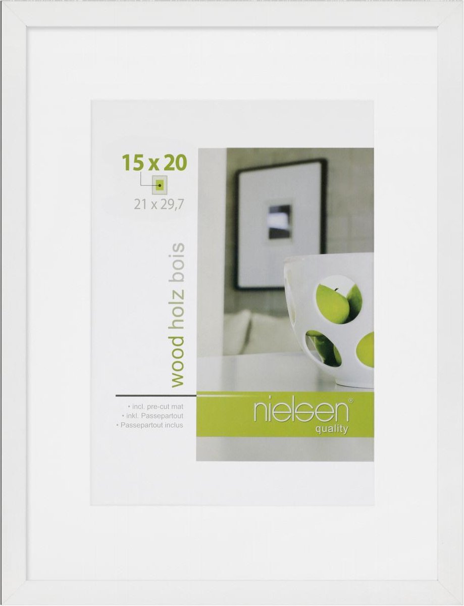 Nielsen Fotolijst Apollon Passe-partout 21 X 29,7 Cm Hout - Wit