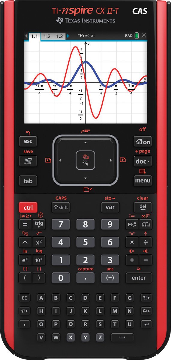 Texas Instruments Grafische Calculator Nspire Cx2 Cas