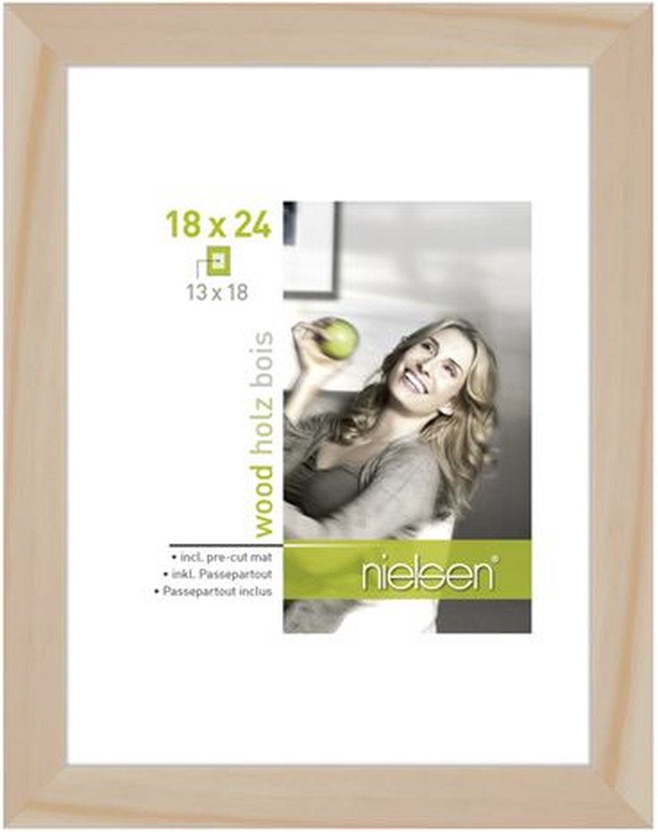 Nielsen Fotolijst Apollon Passe-partout 18 X 24 Cm Hout Naturel