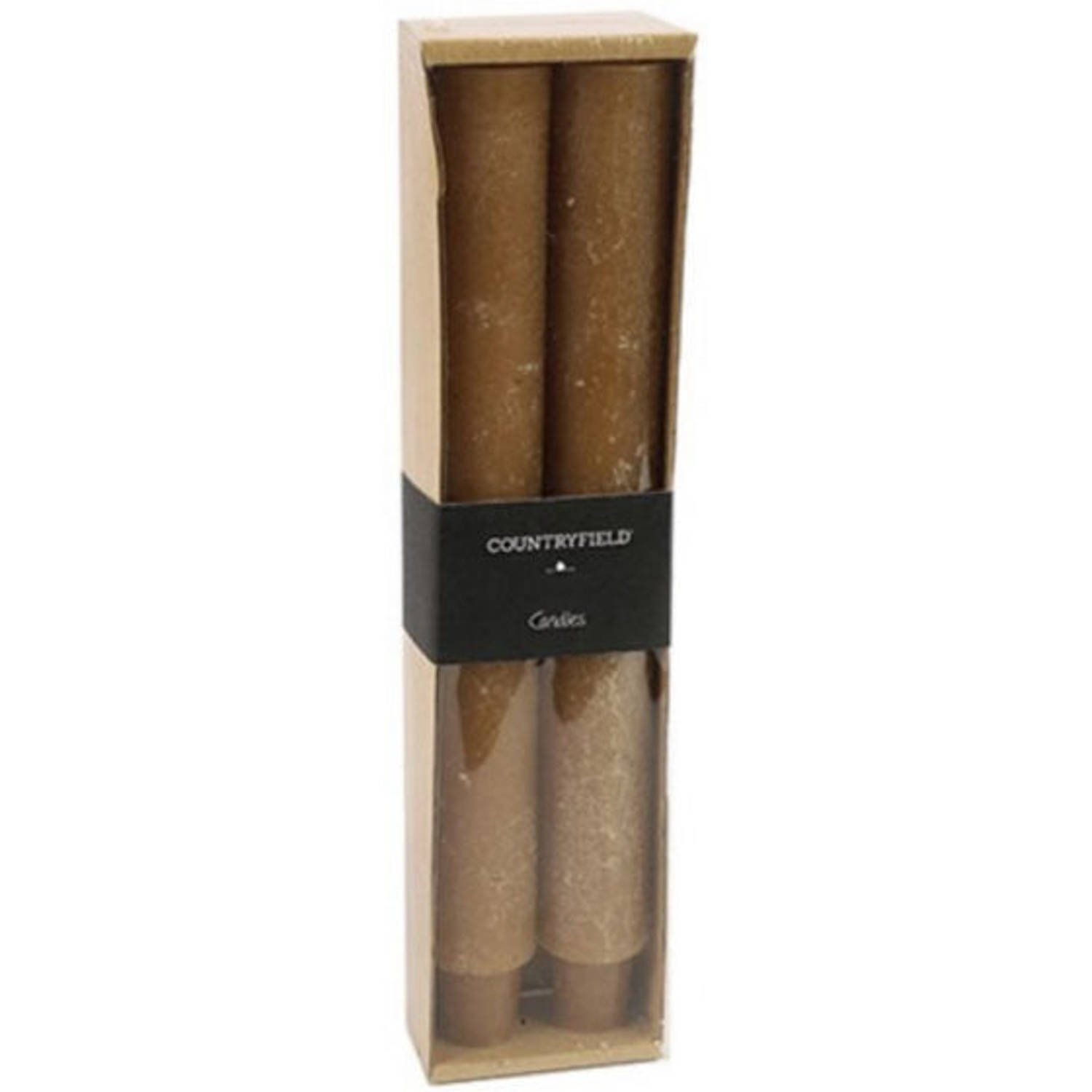 Countryfield Kaarsen Vela 25 Cm Wax 2 Stuks - Zwart