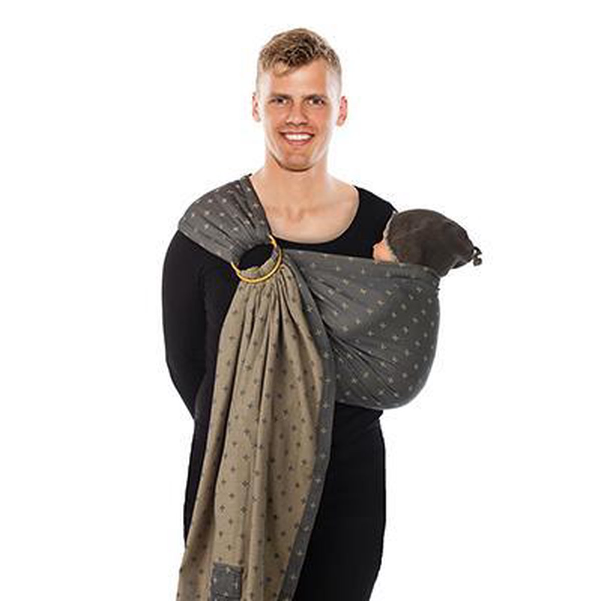 Babylonia Bb Sling Draagdoek Baby - One Size - Grey Plus - Grijs