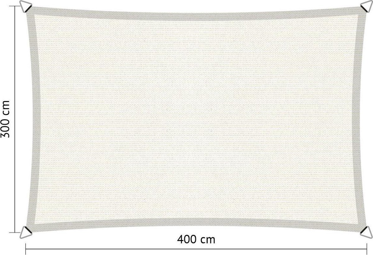 Shadow Comfort Rechthoek 3x4m Arctic White