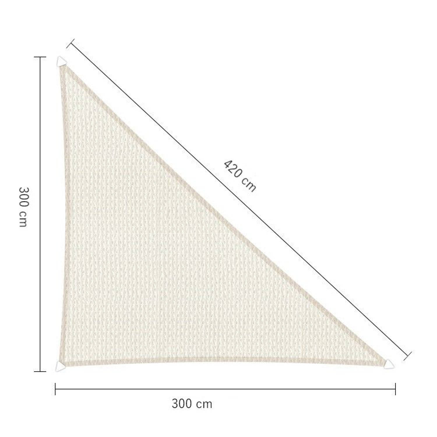 Sunfighters 90 Graden Driehoek 3x3x4,2 - Wit