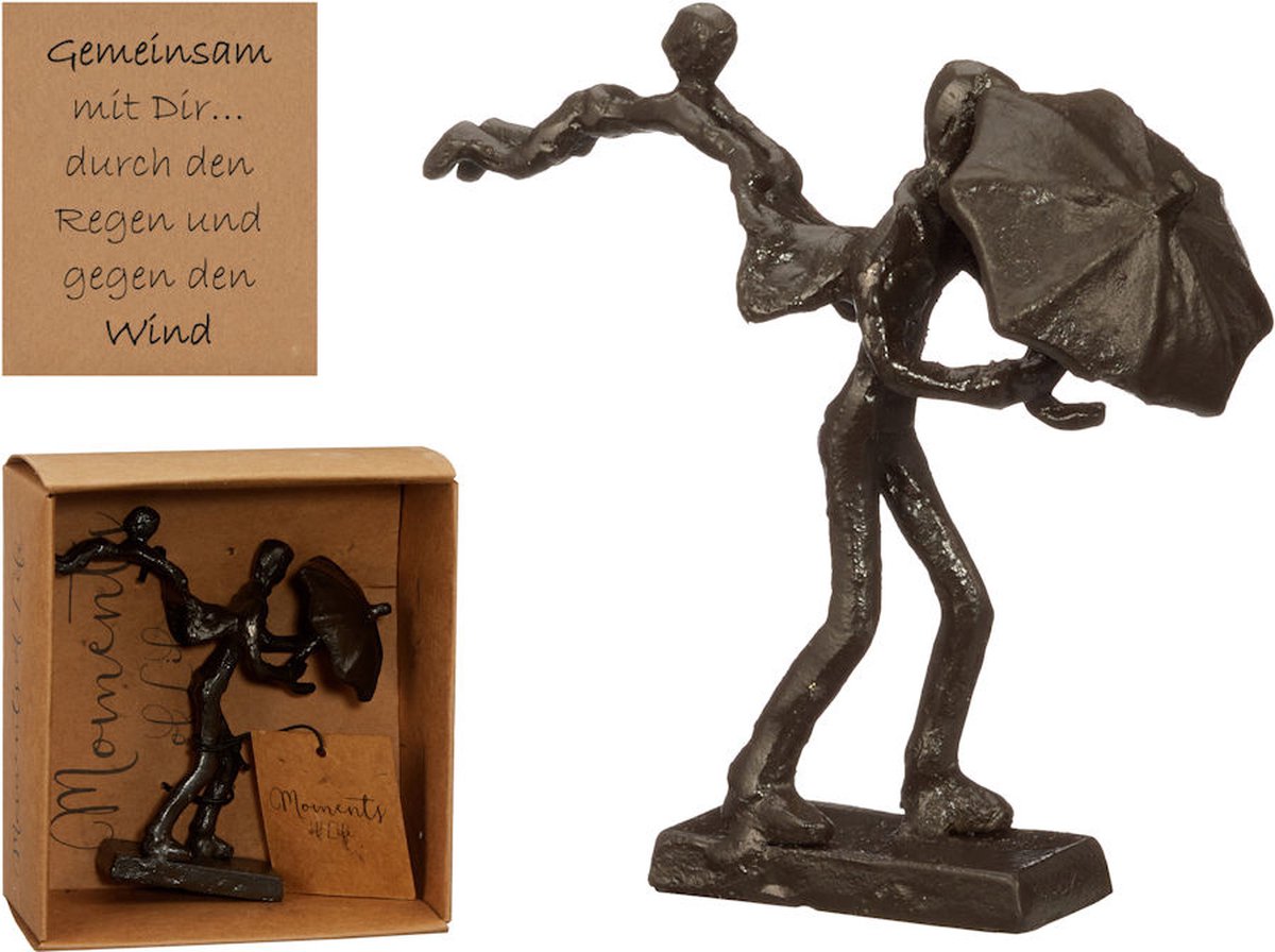 Decopatent ® Beeld Sculptuur Samen - Together - Sculptuur Van Metaal -