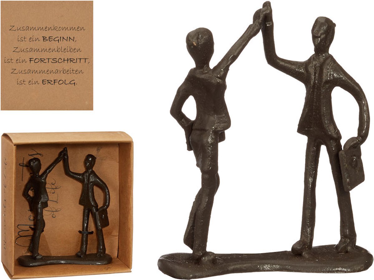 Decopatent ® Beeld Sculptuur Samenwerking - Samenwerken - Sculptuur Van