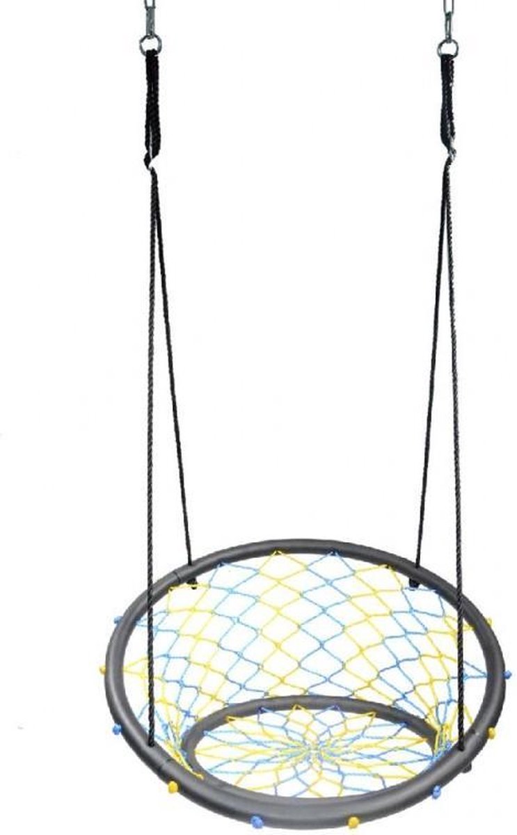 Outdoor Play Nestschommel Met Net 90 Cm - Blauw