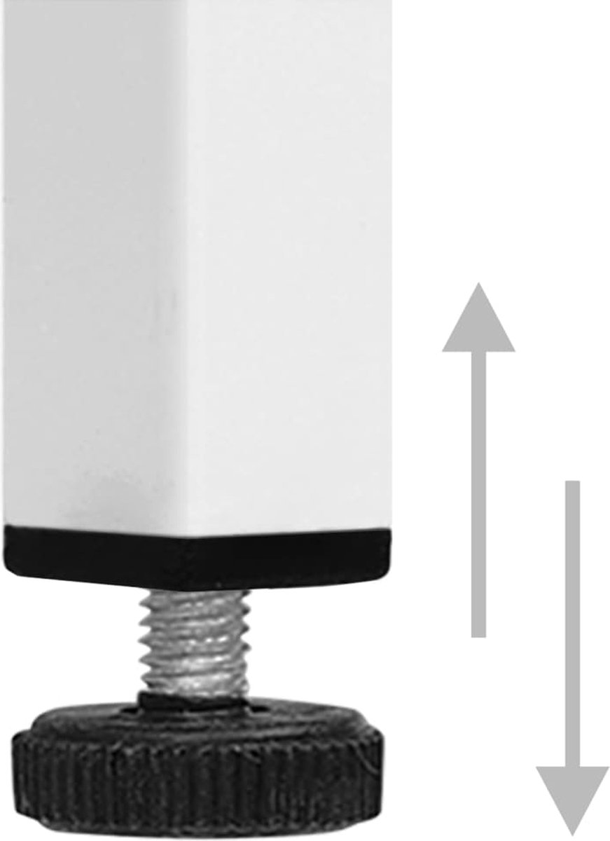 Vidaxl Kledingkast 90x50x180 Cm Staal - Wit