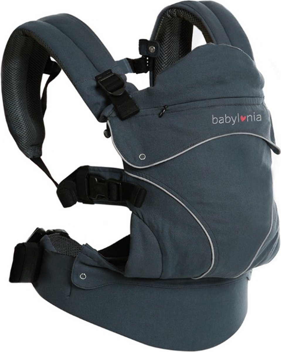 Babylonia Flexia Draagzak Baby - One Size - Deep Grey - Grijs