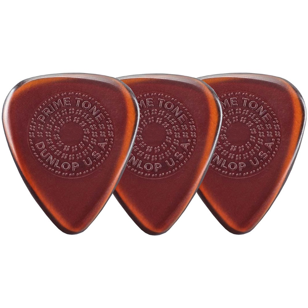 Dunlop Primetone Standard Grip plectrums 3.0 mm (3 stuks)