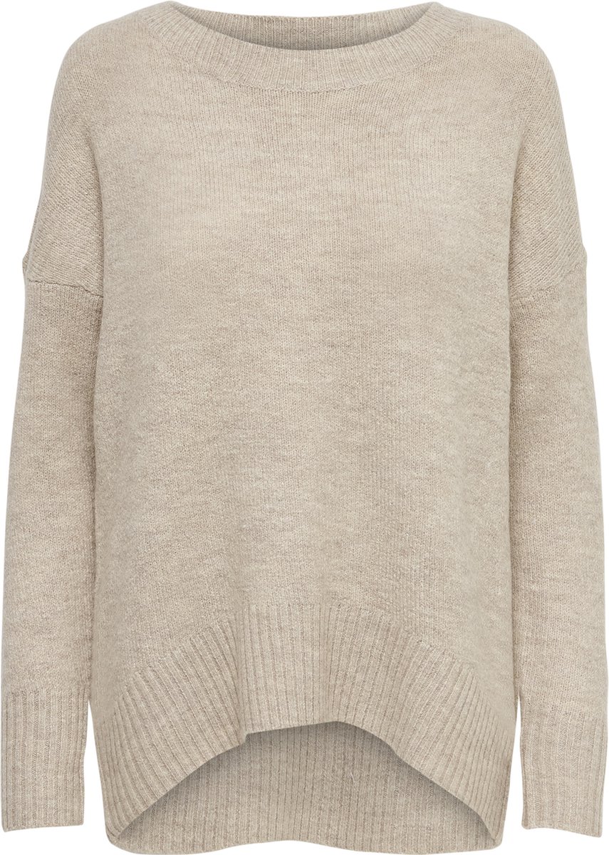 Only oversized trui in beige-Neutraal