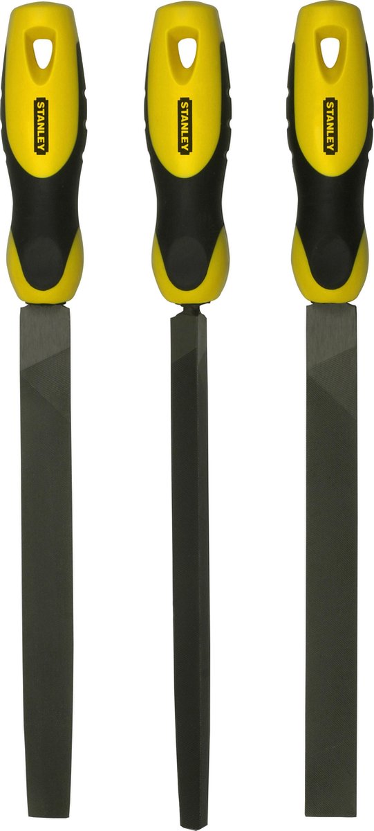 Stanley 3delige Set Vijlen Halfzoet 200mm