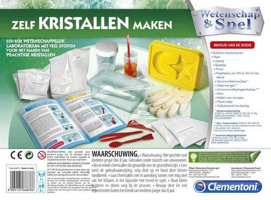 Clementoni Wetenschap En Spel - Kristallen Junior 12-delig