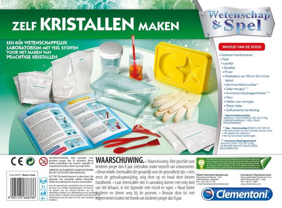 Clementoni Wetenschap En Spel - Kristallen Junior 12-delig