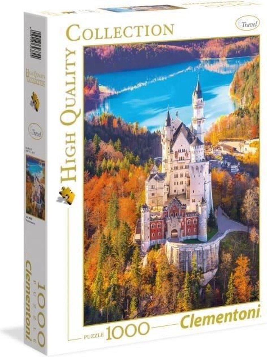 Clementoni Puzzel Kasteel Neuschwanstein 1000 Stukjes