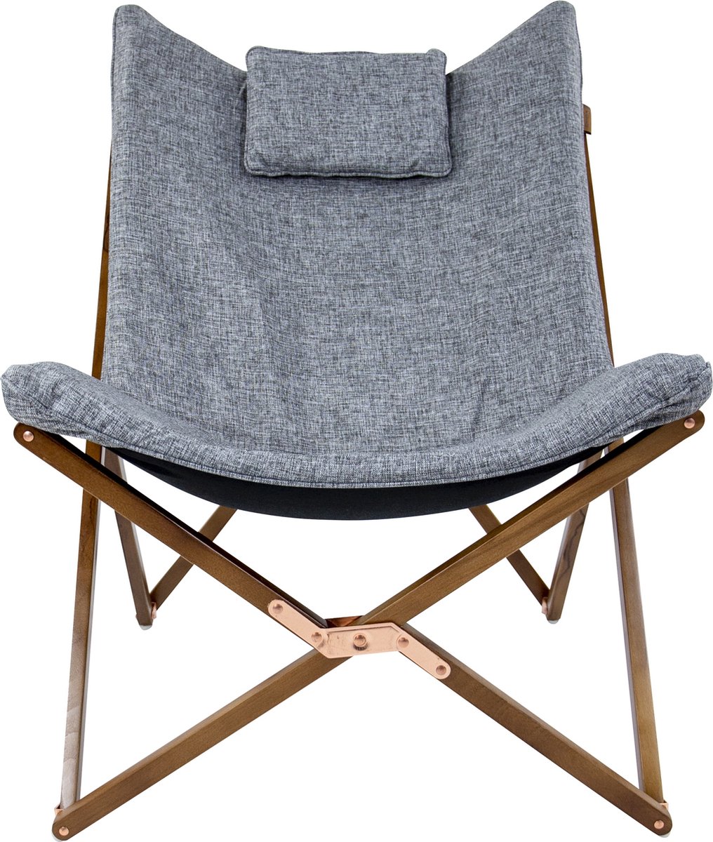 Bo-Camp Relaxstoel bloomsbury - Grijs