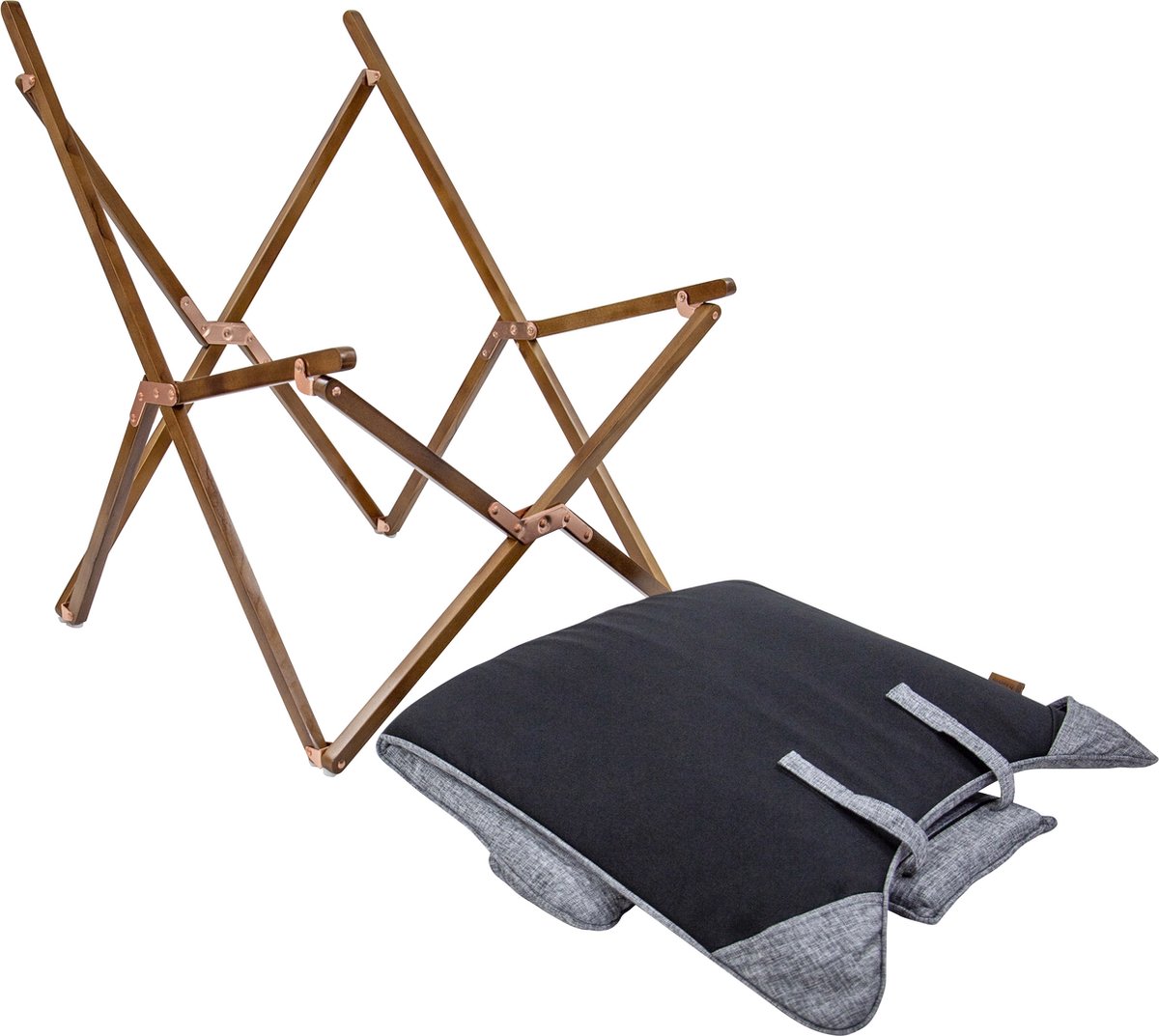 Bo-Camp Relaxstoel bloomsbury - Grijs