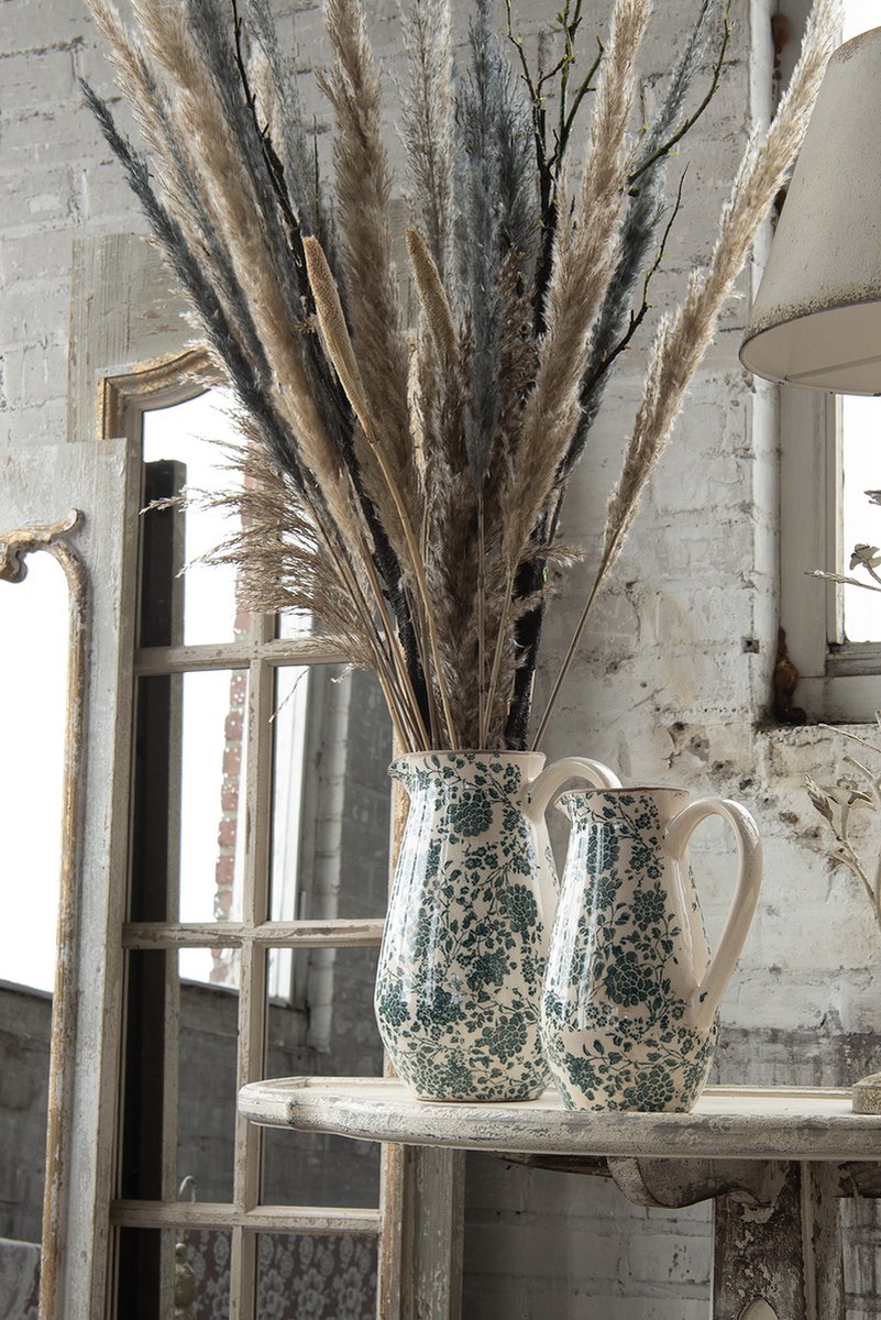 Clayre & Eef Tafellamp Compleet ø 33x79 Cm E27 Max 60w Ijzer - Wit