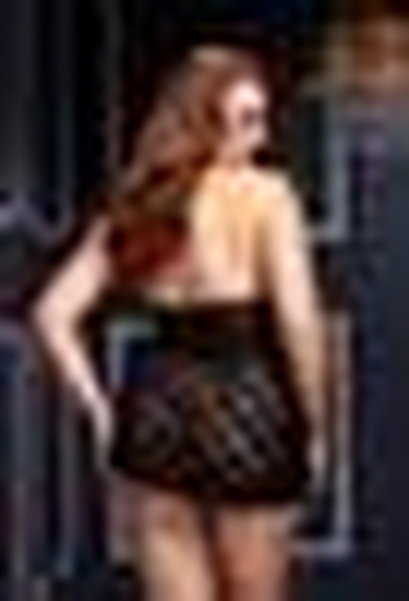 Babydoll met open cups - Zwart