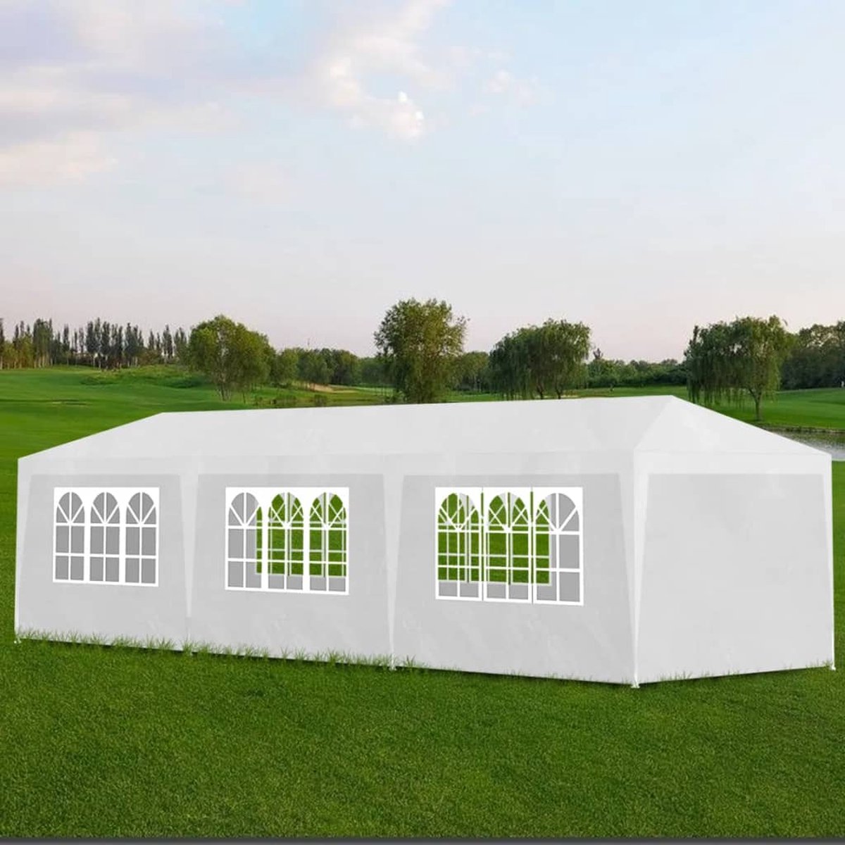 Vidaxl Partytent Met 8 Wanden 3x9 M - Wit