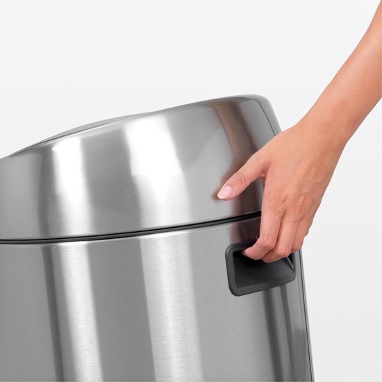 Brabantia Touch Bin Afvalemmer 2 X 20 Liter Met 2 Kunststof Binnenemmers - Matt Steel Fingerprint Proof - Silver