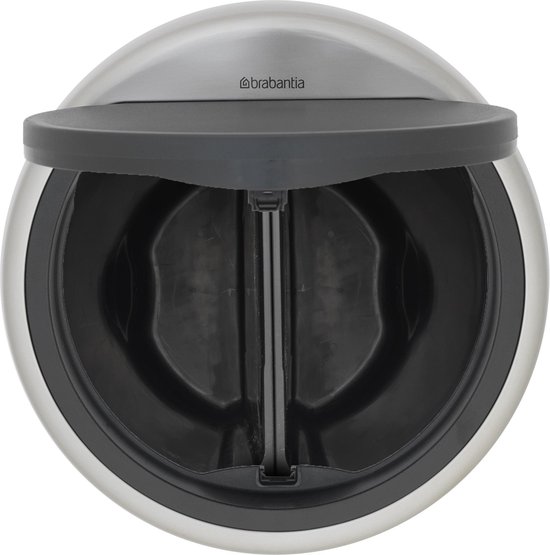 Brabantia Touch Bin Afvalemmer 2 X 20 Liter Met 2 Kunststof Binnenemmers - Matt Steel Fingerprint Proof - Silver