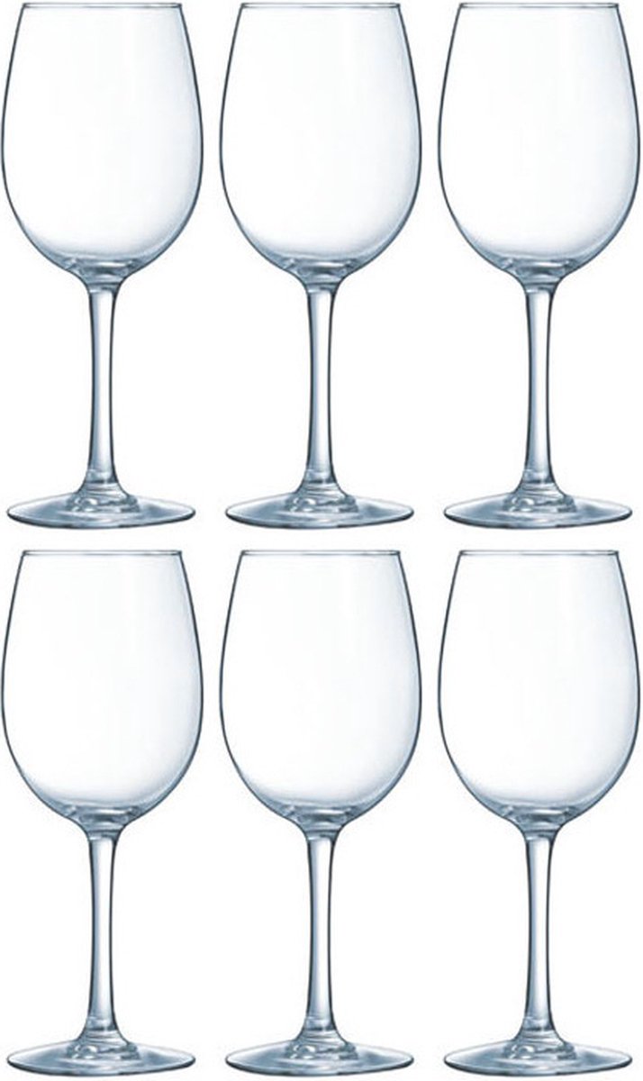 Arcoroc 6x Wijnglas/wijnglazen Vina Vap Voor Rode Wijn 260 Ml - Wijnglazen