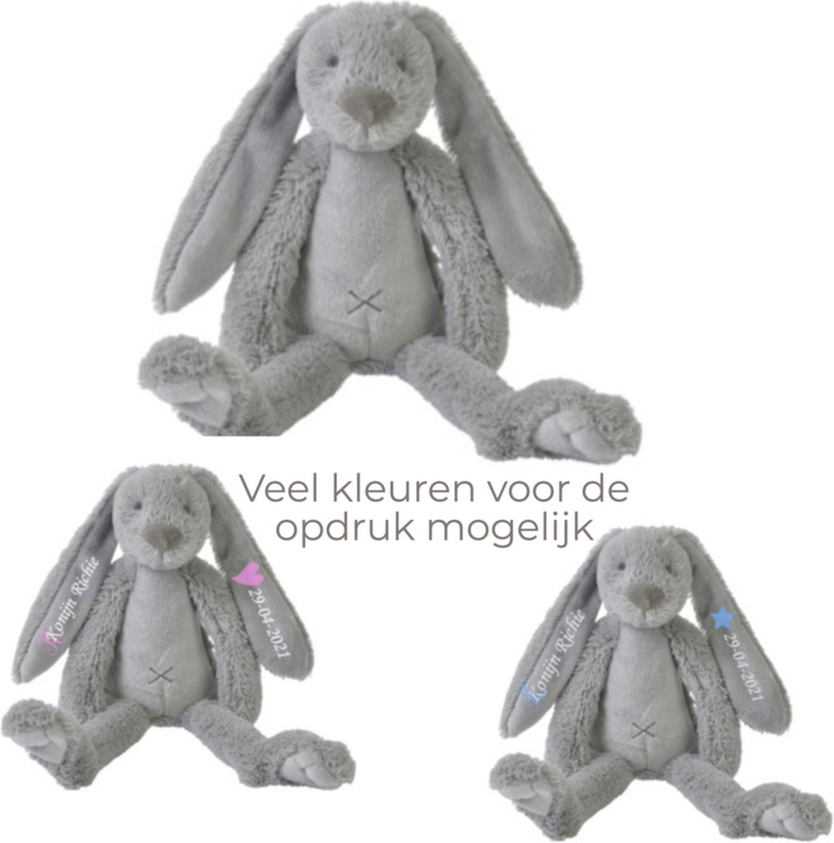 Happy Horse Knuffel Konijn Richie - Grijs