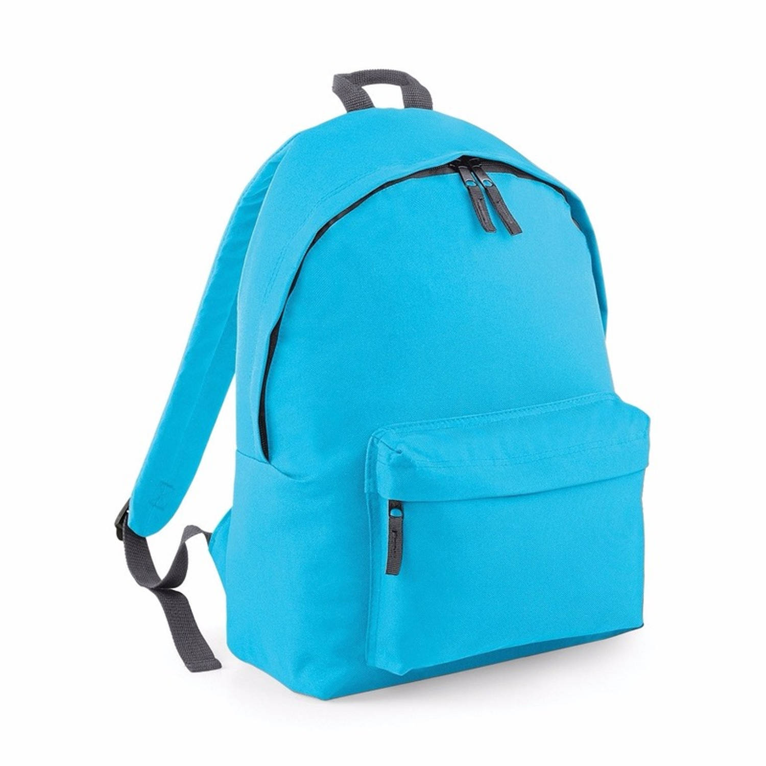 Hippe Rugtas Met Voorvak - Rugzak Voor Onderweg - Backpack - Schooltas - Blauw