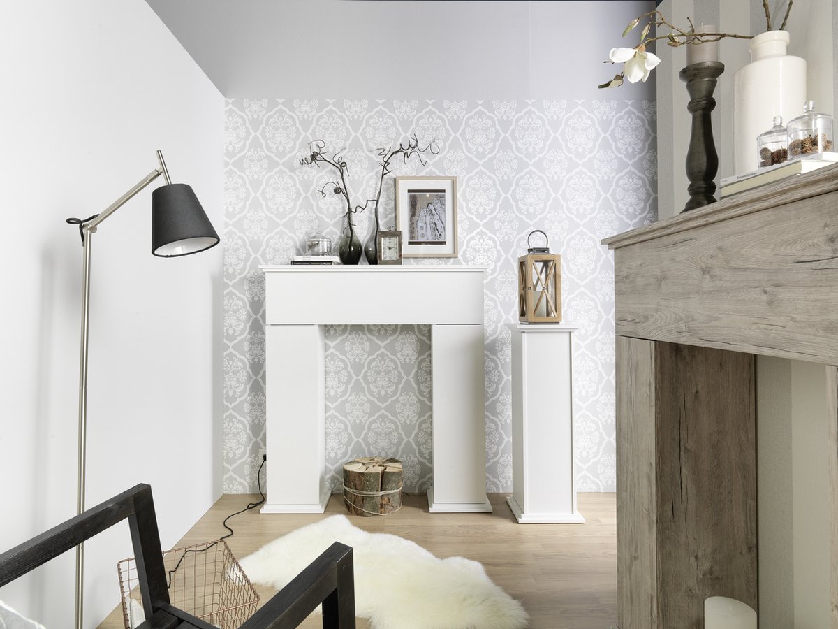 Fmd Bijzettafel Met Deur 88,5 Cm - Wit