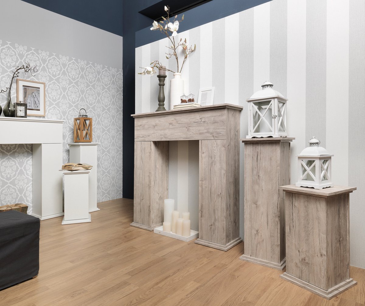 Fmd Bijzettafel Met Deur 88,5 Cm - Wit