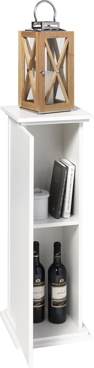 Fmd Bijzettafel Met Deur 88,5 Cm - Wit