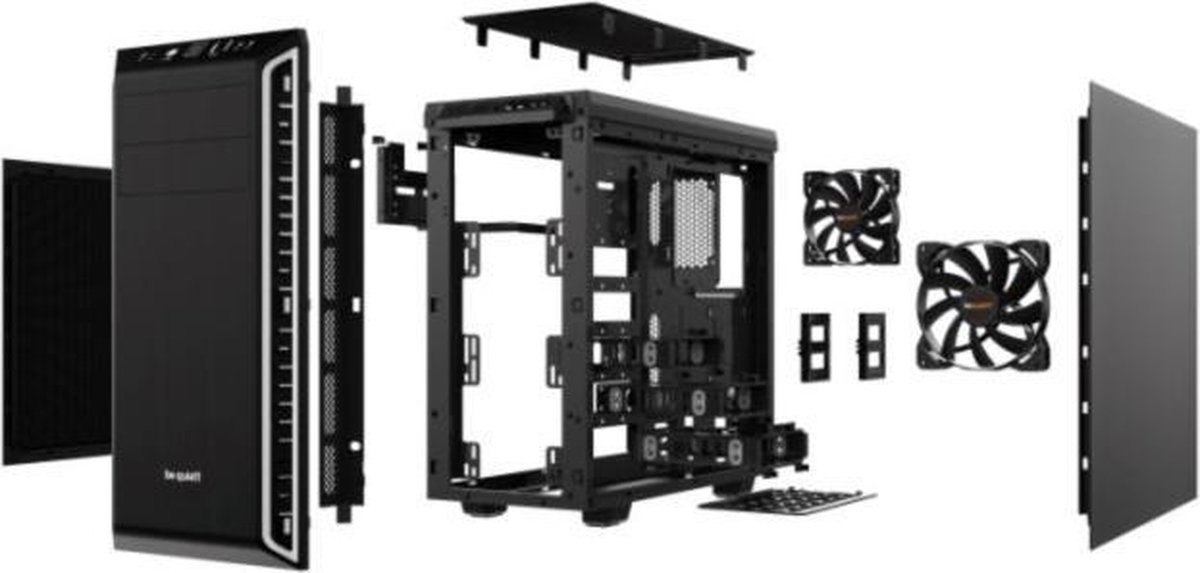 be quiet! Pure Base 600 -, Zilver - Zwart